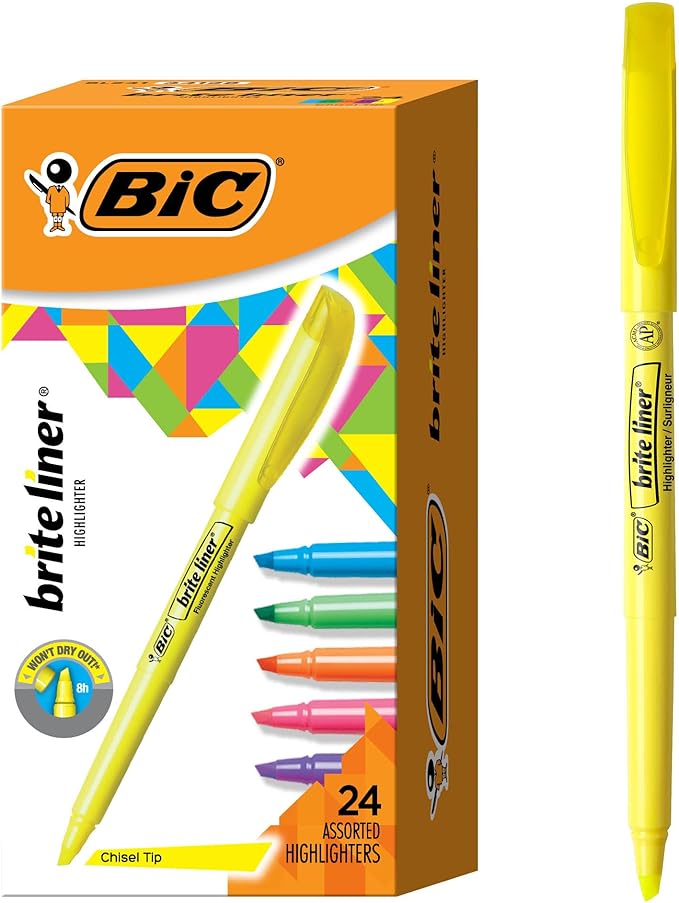 BIC Brite Liner Highlighters by BIC