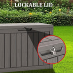 PATIOEASY Outdoor Storage Box 270GAL Waterproof Resin Deck Box, UV-Resistant - Image 9