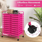 Happygrill 20-Drawer Organizer Cart Tools, Mobile Utility Storage Cart - Image 5