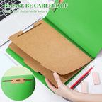 Skyygemm 48 Pcs Classification Folders Letter Size, 2 Divider Pressboard File - Image 4