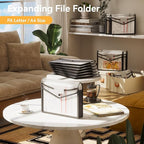 ABC life 6 Pack Plastic Expanding File Folder, Folders - Image 2
