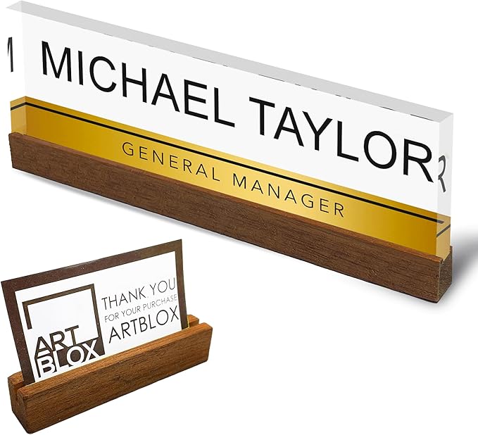 Artblox Personalized Office Desk Name Plate by Artblox