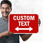 Custom Arrow, Custom Directional Sign, Two way Arrow, 12x18 Inches, 55 mil - Image 2
