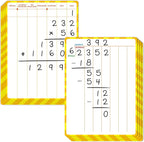 8 Packs Division Whiteboards, Double Sided Dry Erase Board Writable and by SpriteGru