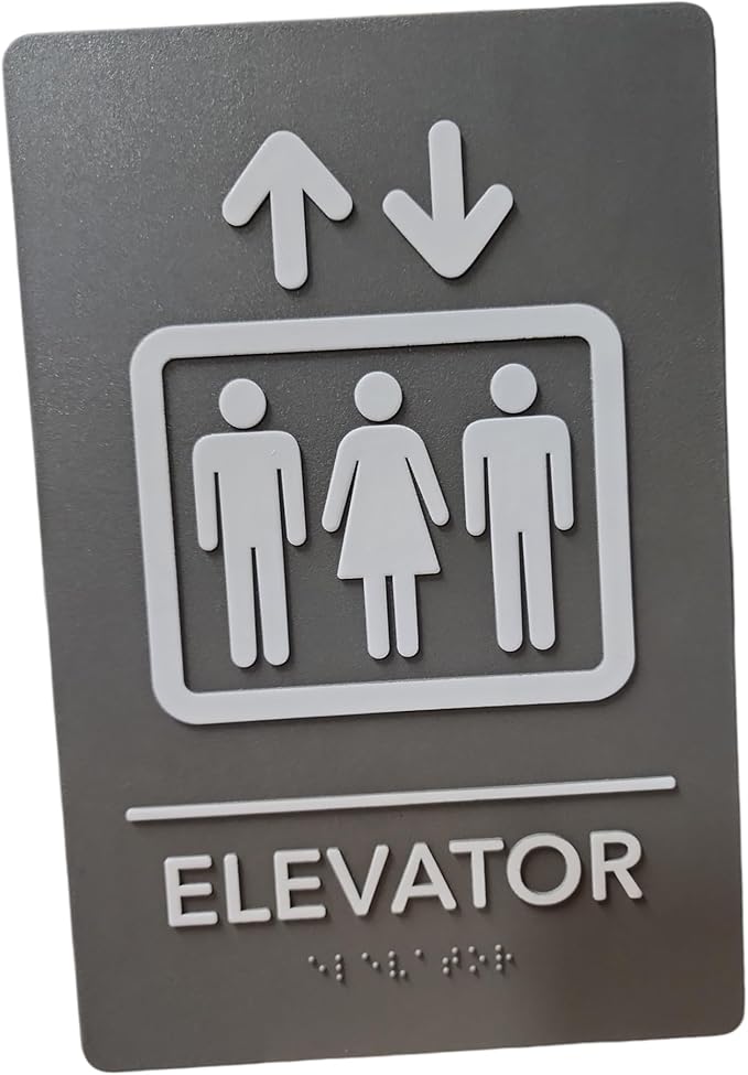 USA Made - Men's and Women's Restroom Signs ADA-Compliant Bathroom Door Signs by RockRidge