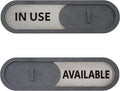 GEEKBEAR In Use Available Slider Door Sign by GEEKBEAR