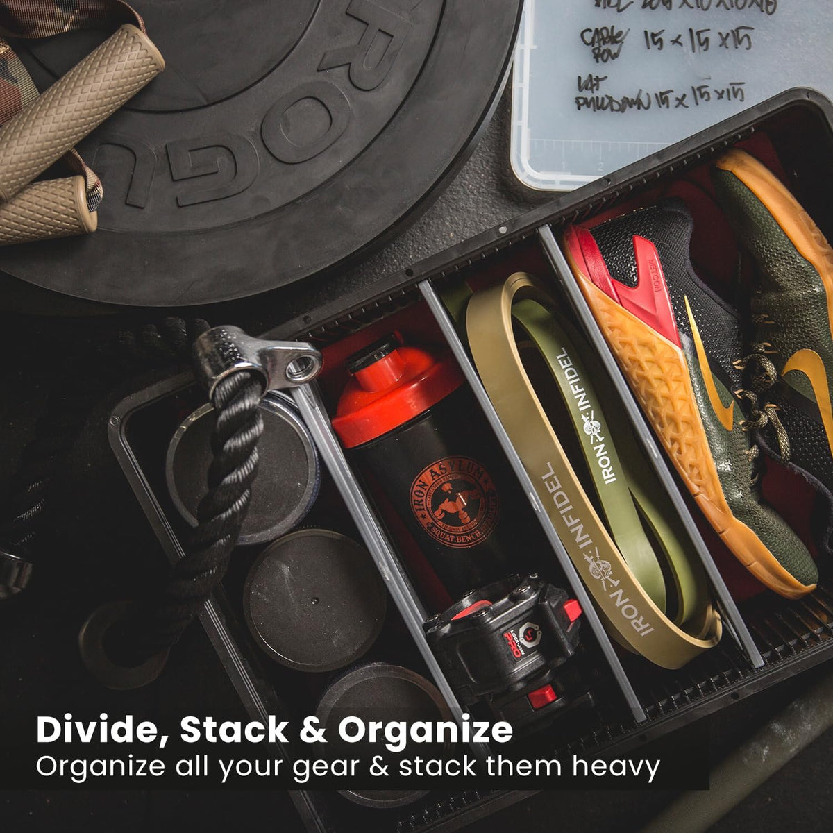 SIDIO Basic Pack, Heavy Duty Stackable Storage Bins, Camo Variety Pack