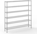 Regal Altair 14" Deep x 72" Wide x 74" Height Wire Shelving Kit | 6-Tier | NSF
