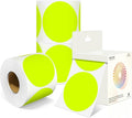 3 Inch Round Colored Dot Stickers, 4 Rolls in Dispenser Box by Unknown
