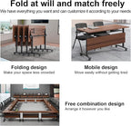 Conference Table Foldable Meeting Tables, Flip Top Mobile Training Table The - Image 3