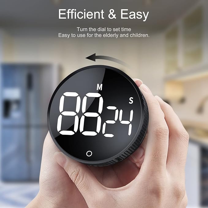 AVINIA Digital Kitchen Timers, Visual timers Large LED Display Magnetic - Image 3