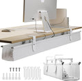 Ascrono Original No Drill Under Desk Cable Management Tray 53.9" by Ascrono