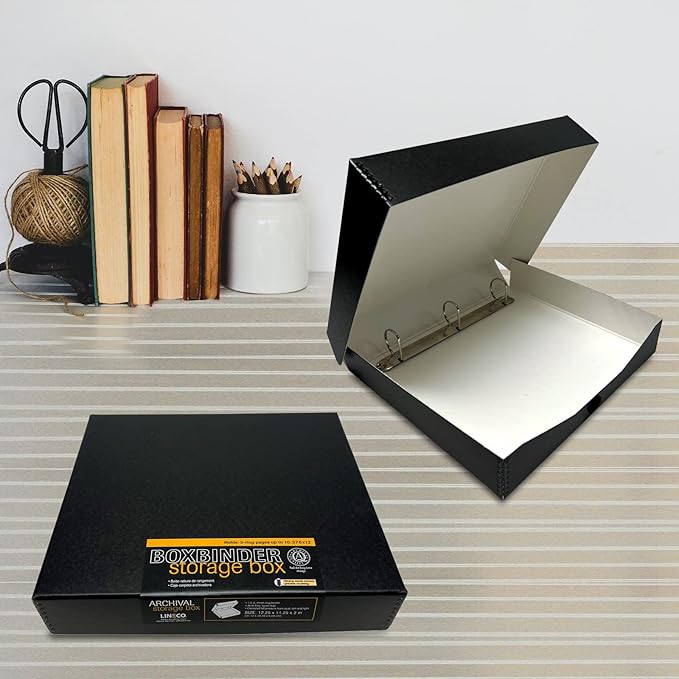 Lineco Archival Oversized 3-Ring Album Box - Image 8