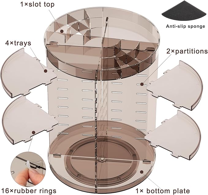 360 Rotating Makeup Organizer - Image 7