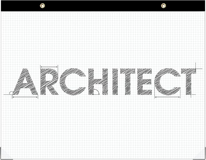 Large Engineering Graph Paper Pad, 100 Sheets/200 Pages, Engineering, Architect - Image 2