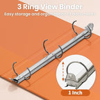 SUNEE 3 Ring Binder 1 Inch 1 Pack - Image 3