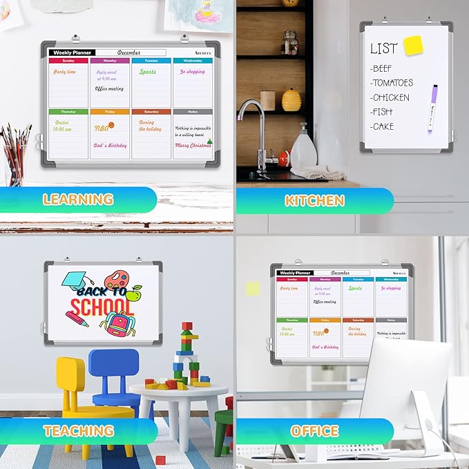 Small Weekly Calendar Dry Erase Whiteboard - Image 7