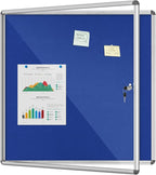 Mifuro 38"x38" Enclosed Bulletin Board, Lockable Weather-Resistant Aluminum by MifuroOfficeProduct