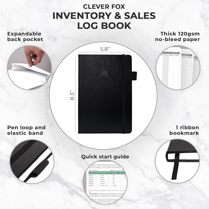 Clever Fox Inventory & Sales Log Book - Image 2