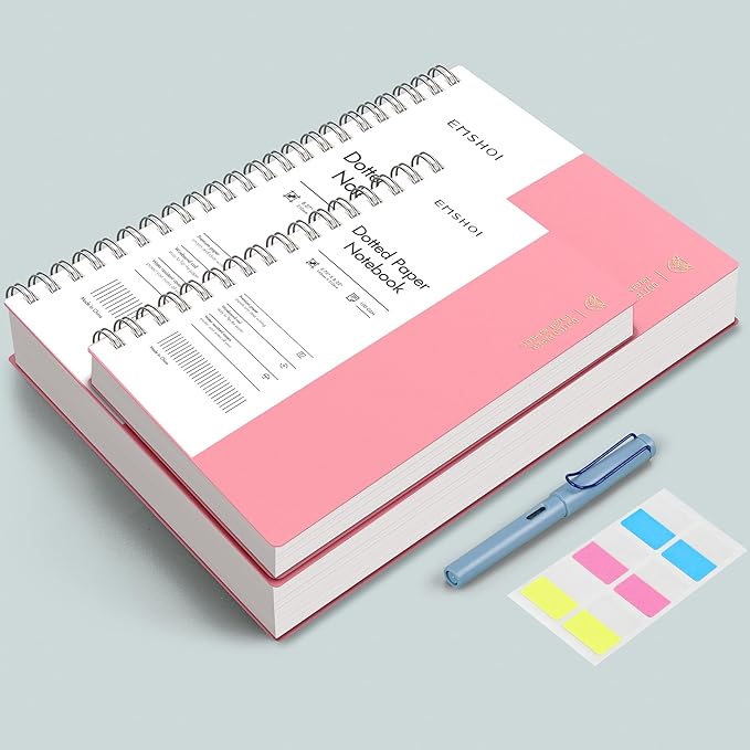 EMSHOI A4 Spiral Dotted Notebook - Image 5