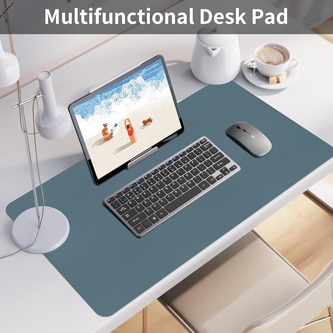 Bloss Light Blue Desk Mat 31.5x15.7, Desk Matt - Image 5