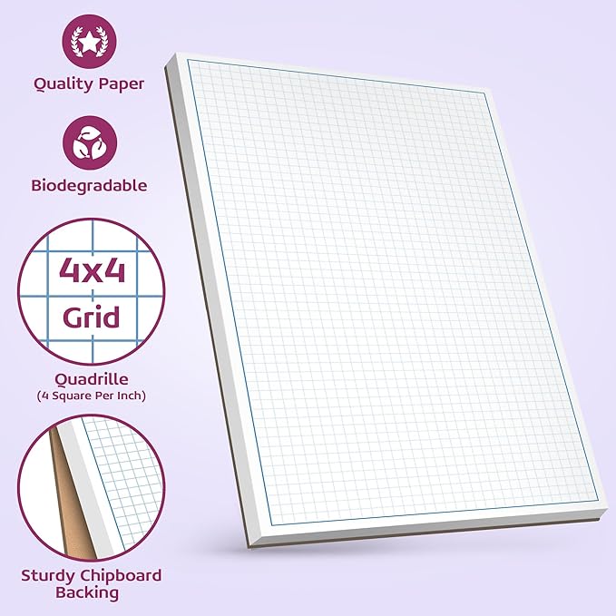 Graph Paper Pad for Blueprint Drawings, Engineering Drawing, and Planning - Image 3