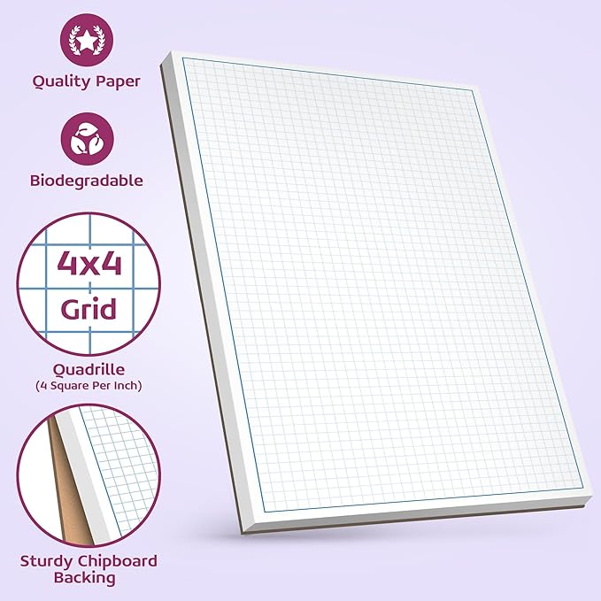 Graph Paper Pad for Blueprint Drawings, Engineering Drawing, and Planning - Image 3