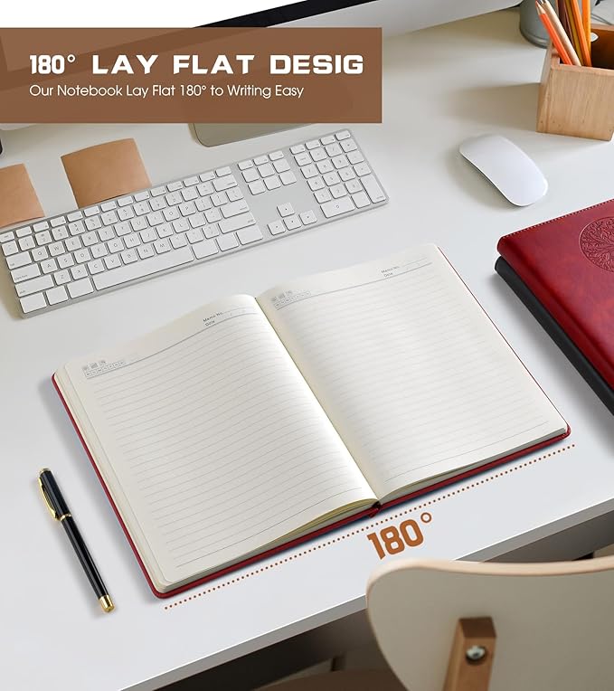 Biuwory Lined Journal Notebook for Women Men, 256 Pages B5 Large Hardcover - Image 6