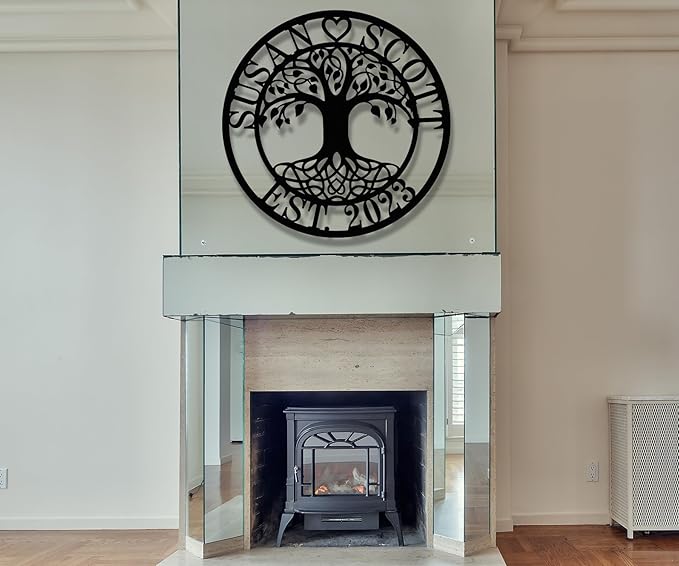 Personalized Tree of Life Metal Wall Art | Custom Monogram Family Last Name - Image 4