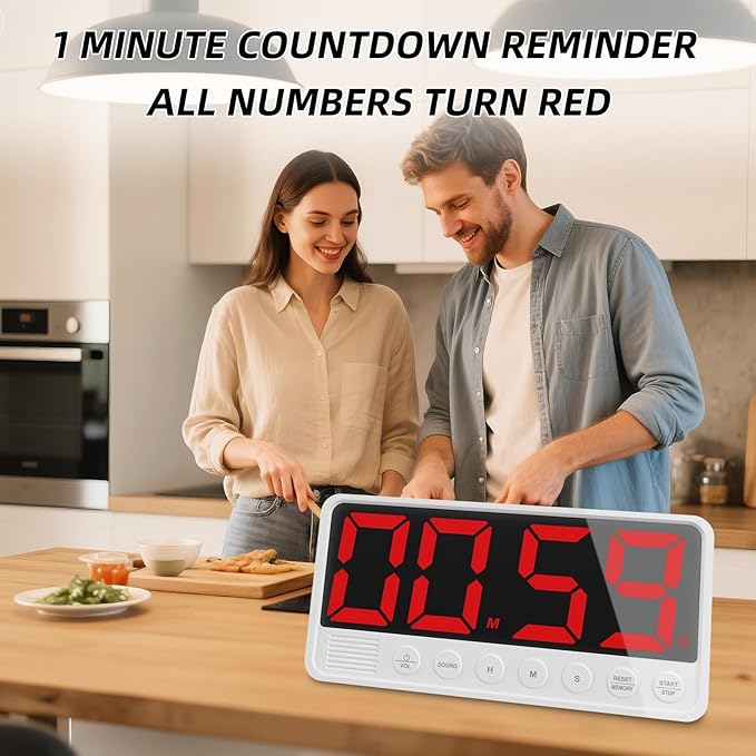 PULIVIA Extra-Large Display Digital Kitchen Timer - Image 6