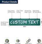 Custom Sign, Custom Street Sign, 11 Font Colors, 13 Font Styles, 4 Hole Options - Image 6