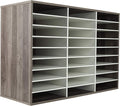 TQVAI Wood Literature Organizer, 27 Slots Hold 13500 Sheets A4 Papers, Wooden by TQVAI