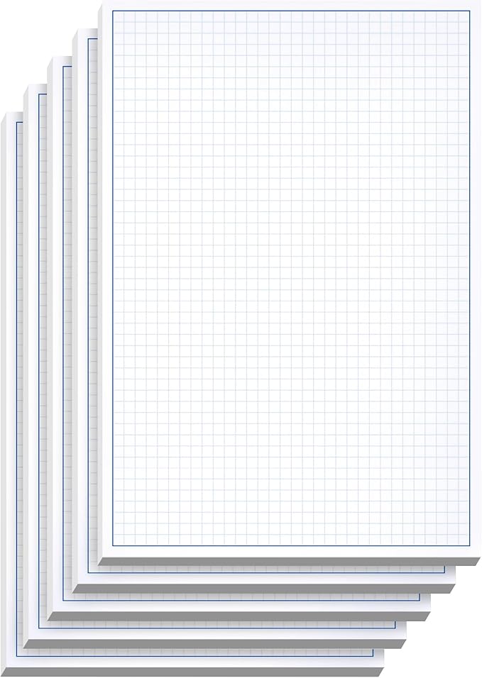 Graph Paper Pad for Blueprint Drawings, Engineering Drawing, and Planning by NextDayLabels