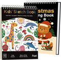 Fuxi Christmas Coloring Books for Kids Ages 8-12, 60 Sheets Blank Sketchbook + by SketchBook