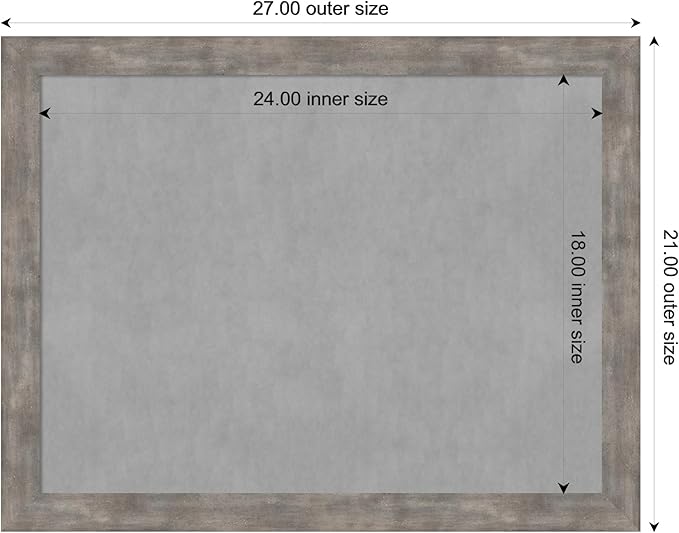 Amanti Art Silver Framed Magnetic Board 21x27 Medium Vision Board - Image 4