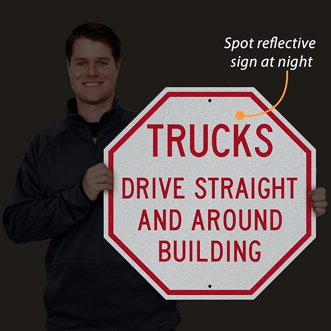 SmartSign "Customizable Octagon Shaped" Sign | 24" x 24" 3M Engineer Grade - Image 2