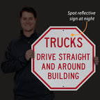 SmartSign "Customizable Octagon Shaped" Sign | 24" x 24" 3M Engineer Grade - Image 2