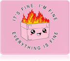 Auhoahsil Mouse Pad, 12 x 10 in Dumpster on Fire Computer Mouse Pad by Auhoahsil