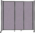 Versare Straightwall Sliding Portable Wall Partition | Freestanding Office by VERSARE