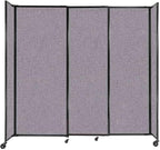 Versare Straightwall Sliding Portable Wall Partition | Freestanding Office by VERSARE