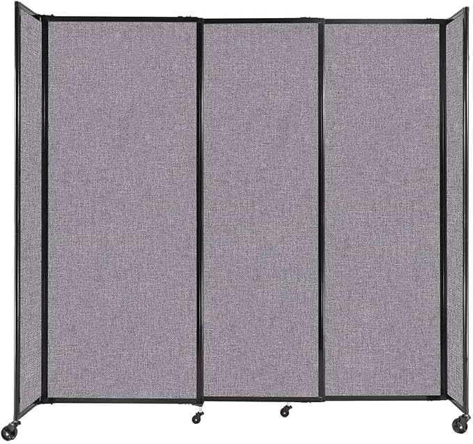 Versare Straightwall Sliding Portable Wall Partition | Freestanding Office by VERSARE