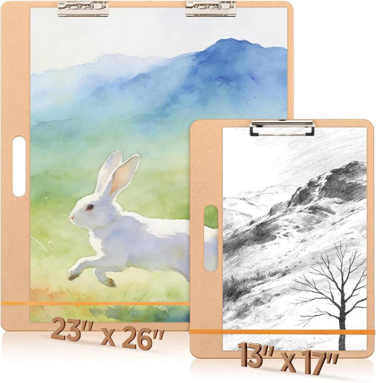 13"x17" & 23"x26" sketch board set artists drawing, main product view