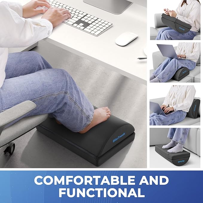 BlissTrends Foot Rest for Under Desk at Work-Versatile Foot Stool - Image 6