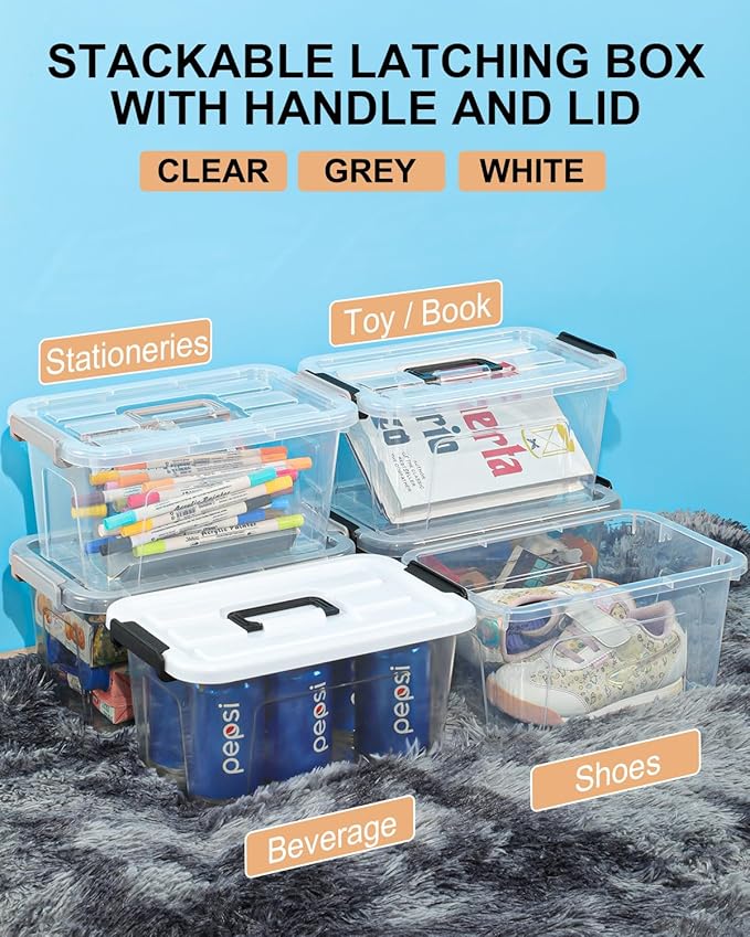 NUMIFUN Plastic Storage Bins - Image 5