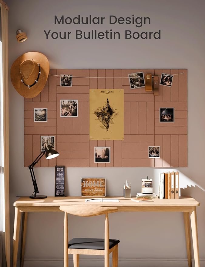 Large Felt Bulletin Board 48" x 36" Cork Board Alternative-12 Pack - Image 5