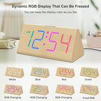 DreamSky Wooden Digital Alarm Clock - Image 8