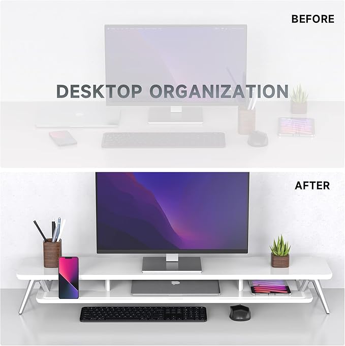 Fenge Dual Monitor Stand, Monitor Stands Riser - Image 7