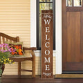 Welcome Porch Sign Decor Wooden Hanging Sign Door Porch Standing Decorative by ARTUFAN