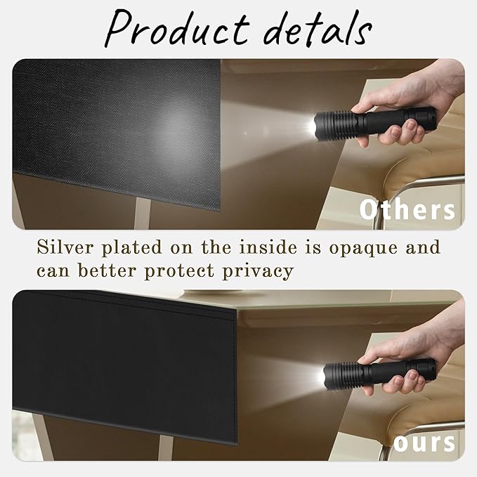 EcoBrisa 48" Under Desk Privacy Panel Self-Adhesive Modesty Panel Stand Up Desk - Image 7
