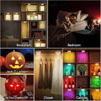 Onumii LED Puck Lights Battery Operated LED Under Cabinet Lighting Wireless - Image 2